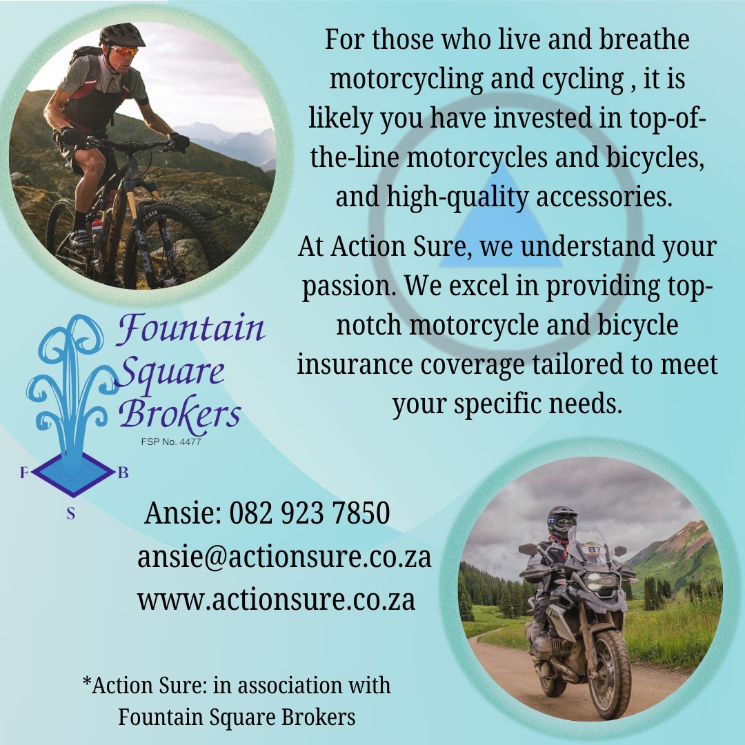 svvuuren's tweet image. #bikeinsurance #bicycleinsurance #motorcycleinsurance #cycleinsurance #actionsure #insuranceagents #insurancequote #insuranceclaims #insurancepolicy #carinsurance #accidentcover #theftcover #firecover #fountainsquarebrokers