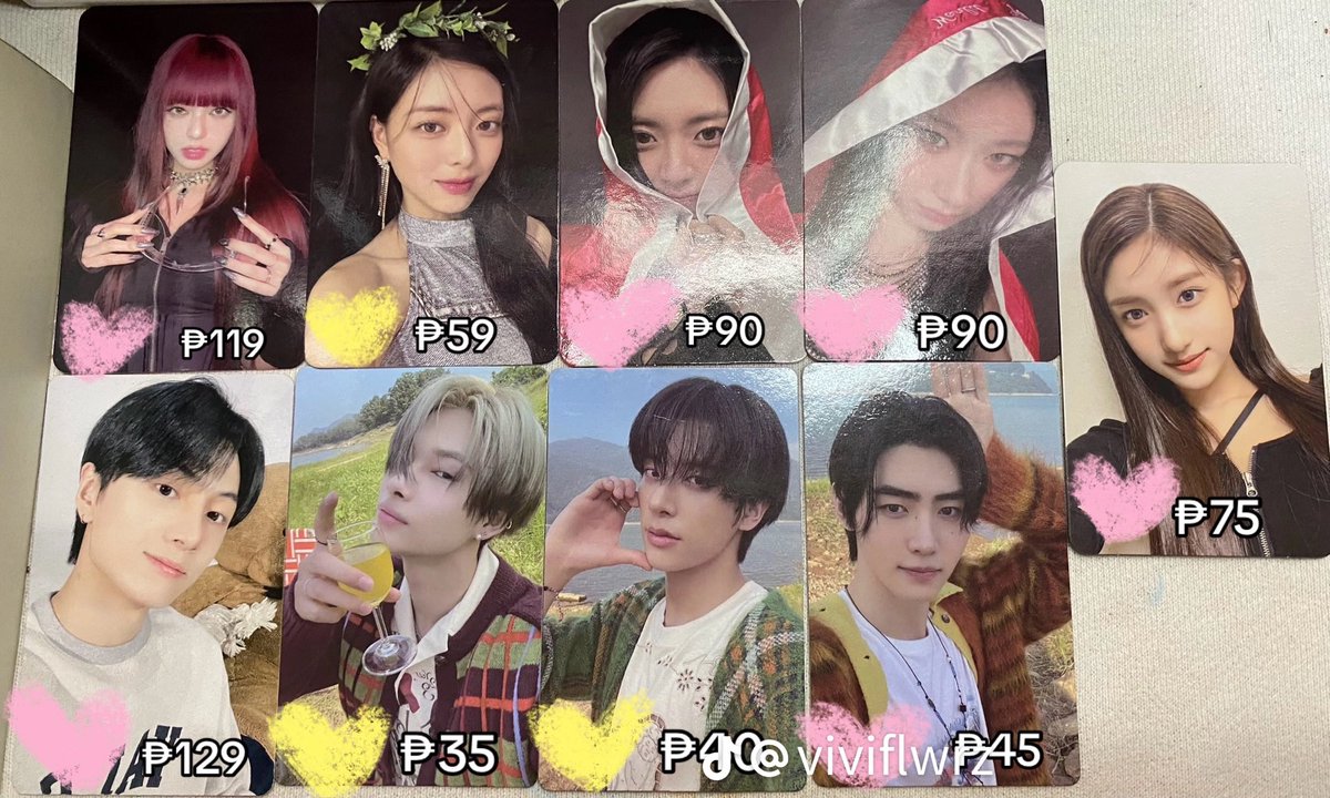 Quitting saleee!! 🇵🇭🇵🇭

WTS | LFB

NewJeans | Itzy | Enhypen | Ive Photocards Pc Poca forsale!!

#fyp #kpop #forsale #photocards