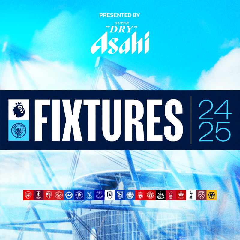 ManCity's tweet photo. Here they are, our 2024/25 @premierleague fixtures! 📆

First up, Chelsea away on Sunday 18 August at 16:30 (UK) 🙌
