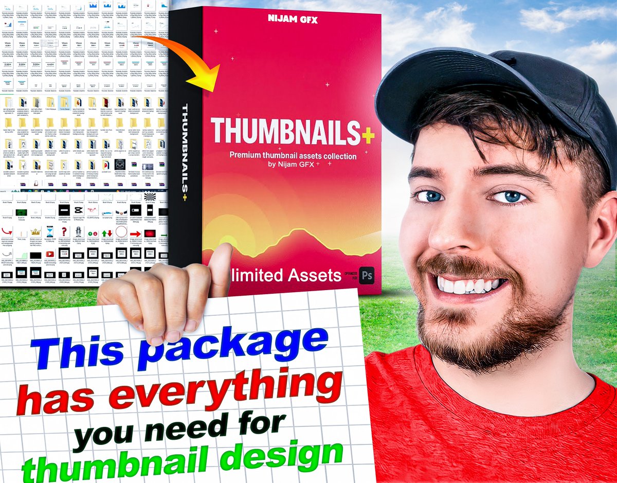 NijamGFX's tweet image. Link-behance.net/gallery/197247…

#thumbnailpack #designpackage #gfxpackage #gfx #design #graphicdesignpack #thumbnail