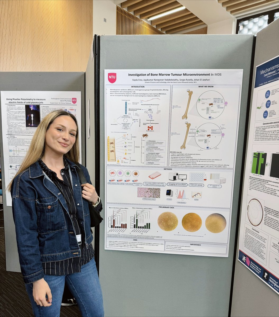 Dr Jehan EL-Jawhari (@jehanjawhari) on Twitter photo The first poster for my PhD student at the NTU STAR conference. Well done <a href="/eroz_ilayda/">ilayda</a>! <a href="/NTUBIOSCIENCES/">Dept of Biosciences, Nottingham Trent University</a> <a href="/NTU_Metabolism/">NTU Metabolic Health</a>
<a href="/vanGeestCancer/">JvG Cancer Research</a> <a href="/NTUDoctoral/">NTU Doctoral School</a> #bone_marrow_niche #myeloproliferative_disorders #stem_cells The first poster for my PhD student at the NTU STAR conference. Well done <a href="/eroz_ilayda/">ilayda</a>! <a href="/NTUBIOSCIENCES/">Dept of Biosciences, Nottingham Trent University</a> <a href="/NTU_Metabolism/">NTU Metabolic Health</a>
<a href="/vanGeestCancer/">JvG Cancer Research</a> <a href="/NTUDoctoral/">NTU Doctoral School</a> #bone_marrow_niche #myeloproliferative_disorders #stem_cells