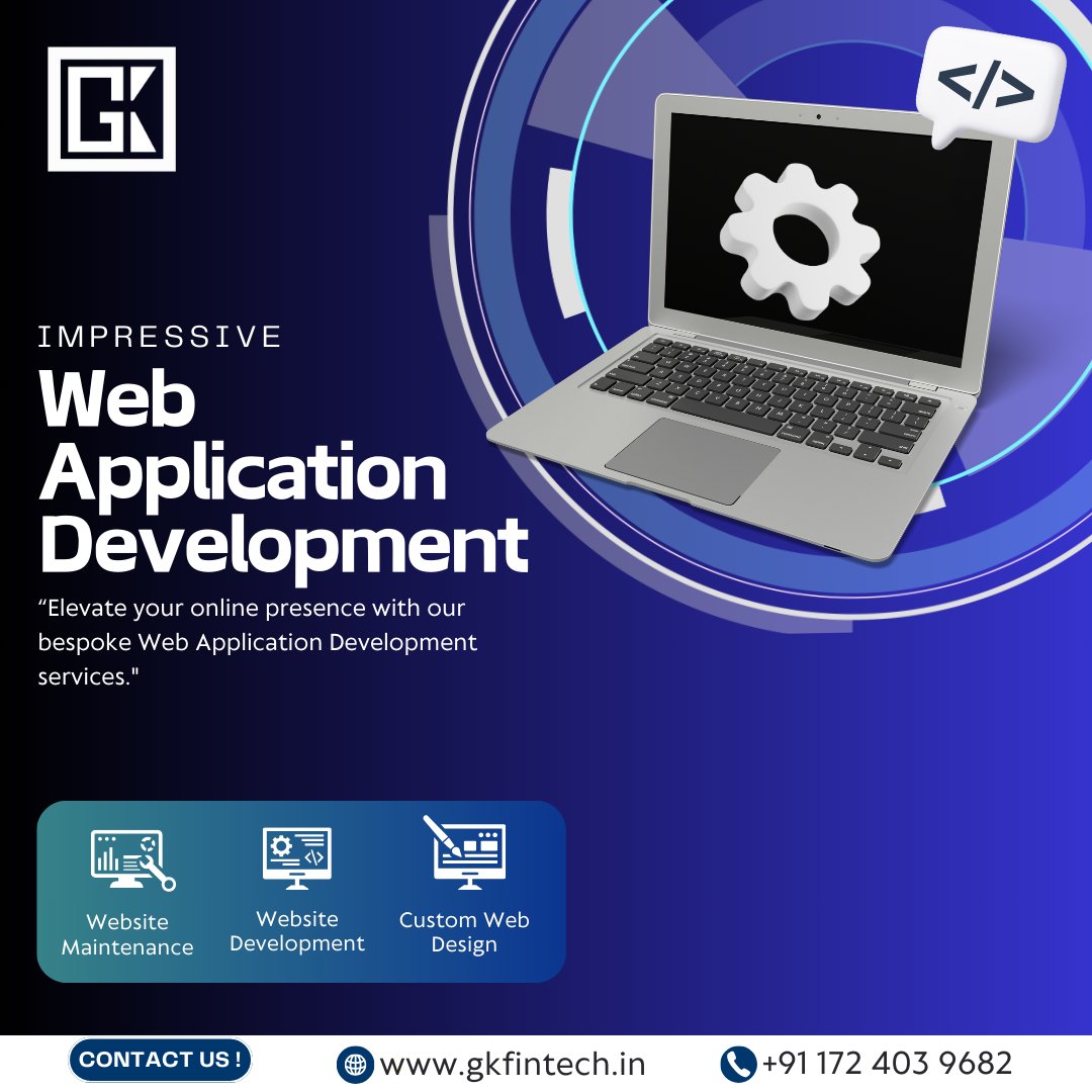 RbnInnovations's tweet photo. "Experience the future of web applications with GK Fintech, Where innovation meets functionality, creating an impressive digital experience tailored to your needs."

To learn more about it, visit our website: https://t.co/ftAtREDMmf
#gkfintech #itcompany #marketingdigita https://t.co/lznx1wYOb2