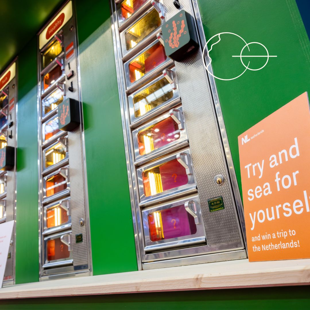 creatorsoflive's tweet photo. Remember IMEX Frankfurt? We gave you the chance to win our golden ticket at the sustainable and green seaweed bar! 🌿✨ The golden ticket is a trip to The Netherlands.

Did you visit the seaweed bar at the Netherlands Booth while you were at IMEX? 

#NBTCNetherlands #IMEX #events https://t.co/TI8nxMOPbN
