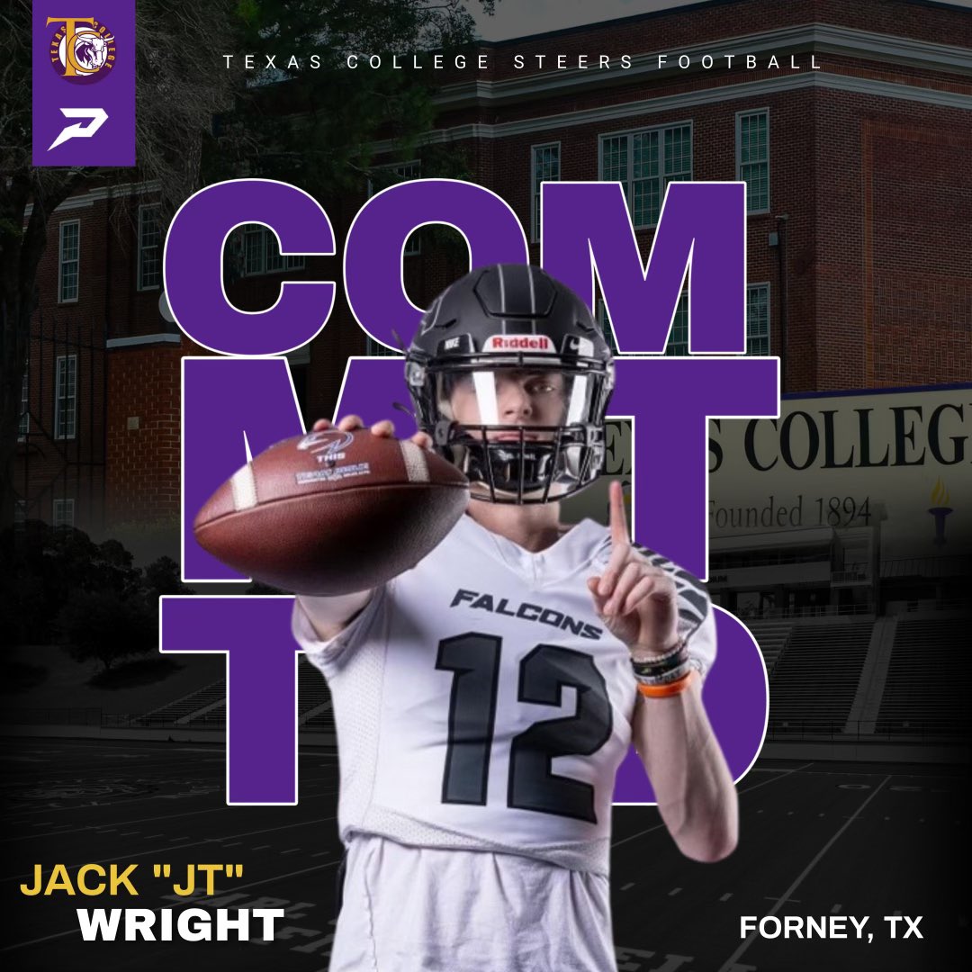 Jackwright130's tweet photo. #AGTG 100% COMMITTED TO @TCSteers Can’t wait to get to work with the guys and start a new chapter in my Athletic career #SteerNation #LetsRide #Commited @CoachATBates @commit2HBCU @QB_Doctor @Coach_JJackson2 @_coachcotto https://t.co/FijSZG2Z81