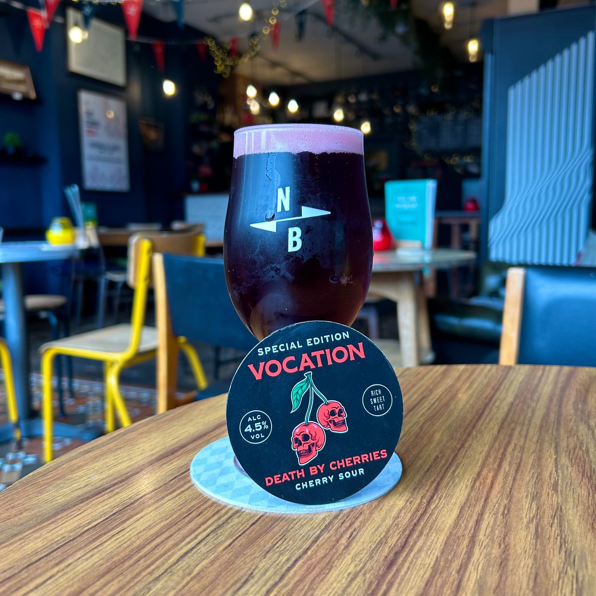 DEATH BY CHERRIES 🍒

Vocation’s delicious 4.5% cherry sour has hit the Preston taps!

Mouth-wateringly jammy, and full to the brim with black cherries for an intense, rich sweet and sour brew. As vibrant in flavour as it is in colour and refreshing to the very end 🖤🍒