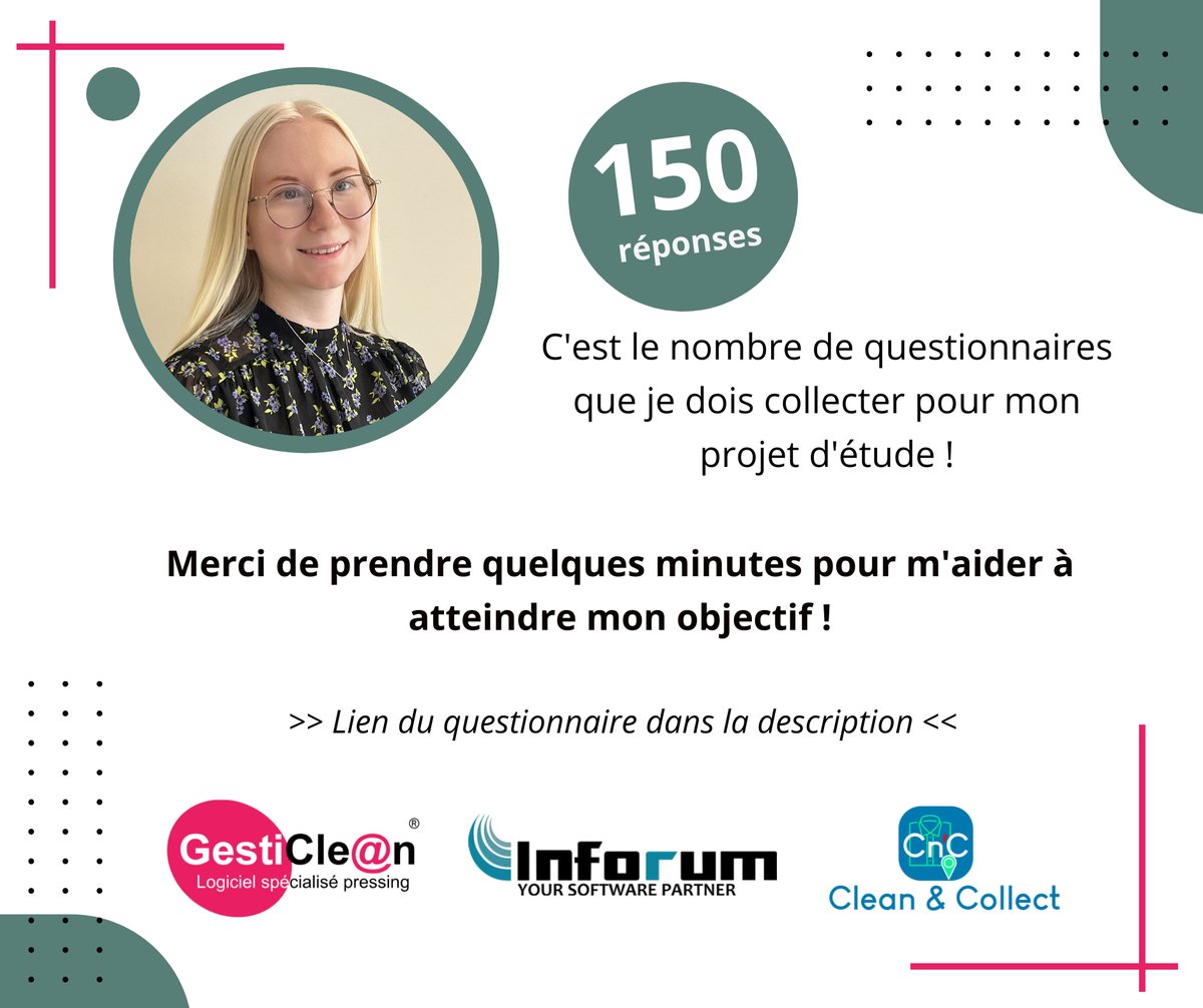 Bonjour 👋
Notre alternante Emma a besoin de vous !
Pouvez-vous prendre quelques minutes pour répondre à son questionnaire ?
👉 bit.ly/4aJ0CkN
Merci 😊