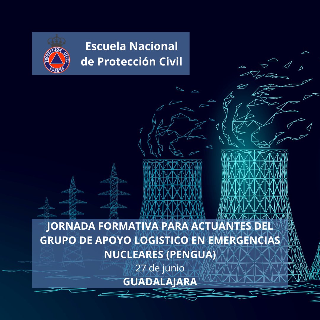 proteccioncivil's tweet photo. El 27 de junio se celebra en la Subdelegación del Gobierno🇪🇸 en #Guadalajara la jornada de la Escuela Nacional de @proteccioncivil @interiorgob sobre emergencias nucleares, dirigida a actuantes del Grupo de Apoyo Logístico #PENGUA
Oferta formativa #ENPC👉https://t.co/NXWDDBmsJG https://t.co/c4JB9NtdI3