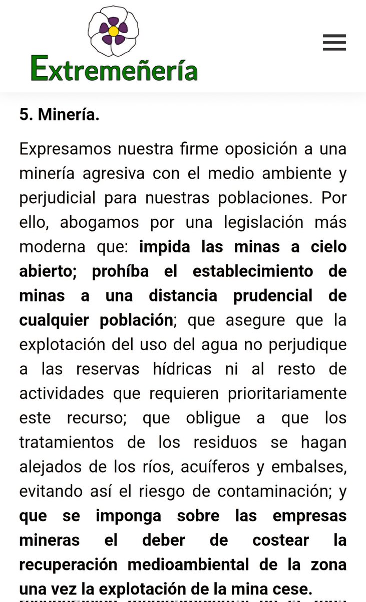 📢 Nuestra posición es firme y clara:

❌️ NO a la mina.
❌️ NO al extractivismo.

Extremadura es tierra de lucha, no de sacrificio. 🌾