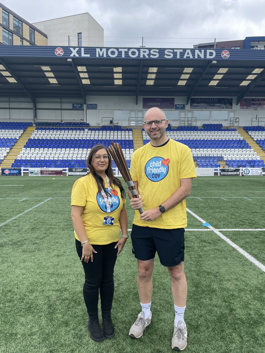 Child_Cov's tweet photo. We have welcomed the @Climate_Relay runners and the baton is here!
We are starting our sports workshop, watch this space! @MattJClayton @Jsorch85 @coventrycc @Climate_Relay #ParticipationTeamCov #ChildFriendlyCov #ClimateChange #BeActive #BeHealthy https://t.co/yehbjhO7Gy