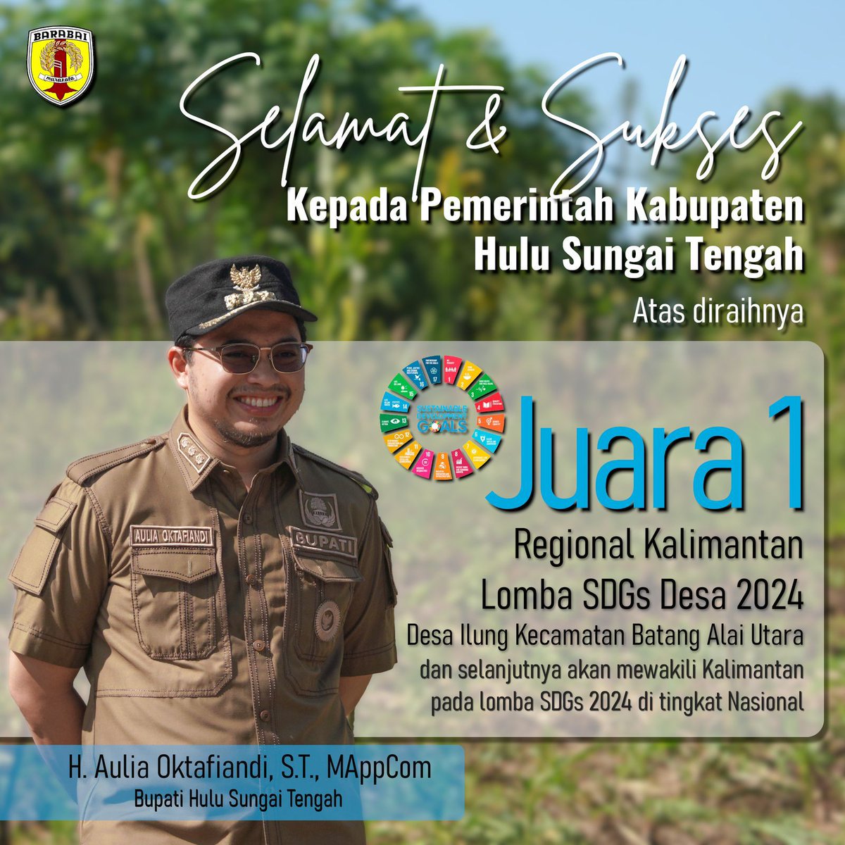 LePatinc22's tweet photo. Alhamdulillah...Desa ilung Juara I dan Desa Pandawan Juara II Lomba SDGs Desa seNusantara.
*#DesaIlungJuara*
*#KalselBisa*
@jokowi 
@halimiskandarnu
@Kemendespdtt
@malik_haramain
@imansyukri
@taufikmadjid71
@NursaidM
@azzameldzikrie 
@RusNur2
@tppkemendes
@tpp_provKalsel https://t.co/LHW0TWPISE