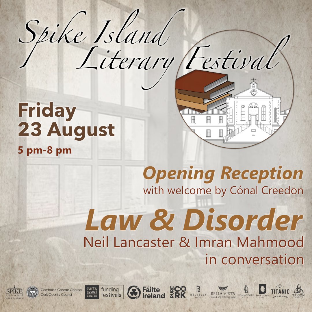 Spike Island Literary Festival (@spikelitfest) on Twitter photo An abandoned prison island.
A covert policing specialist
A barrister
A hoard of crime fiction aficionados ... what's not to love?!
Join <a href="/neillancaster66/">Neil Lancaster</a> & <a href="/imranmahmood777/">Imran Mahmood</a> for some Law & Disorder - Fri Aug 23rd
Tickets & info at bit.ly/3yXRV9p An abandoned prison island.
A covert policing specialist
A barrister
A hoard of crime fiction aficionados ... what's not to love?!
Join <a href="/neillancaster66/">Neil Lancaster</a> & <a href="/imranmahmood777/">Imran Mahmood</a> for some Law & Disorder - Fri Aug 23rd
Tickets & info at bit.ly/3yXRV9p