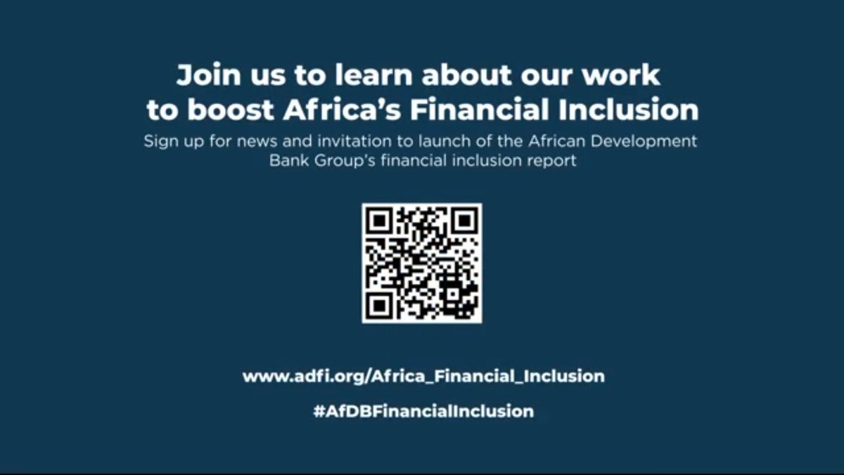 &gt;&gt;&gt;SIGN UP for updates and alerts to join us for the launch of the #AfDBFinancialInclusion report: adfi.org/Africa_Financi…
 
#ADFI #AFAWA #MFW4A #CMDTF