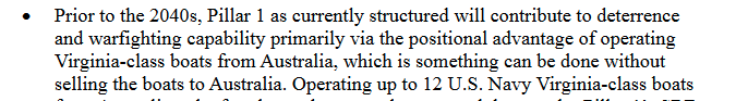 defence_wonk's tweet image. This is... worth a read, especially the section on AUKUS pillar one. @VKAbramowicz @AlexLuck9 @BuchananLiz @redunley
crsreports.congress.gov/product/pdf/RL…