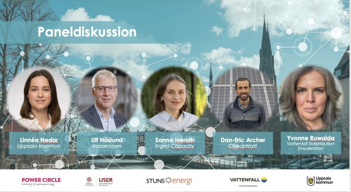 ⚡ Missa inte Uppflex lunchwebbinarium om lokal flexibilitet! ⚡ 

Projektet UppFlex bjuder in till ett lunchwebinarium imorgon 12-13.
Läs mer och anmäl dig här: lnkd.in/dRBYkden 

#WeAreVattenfall