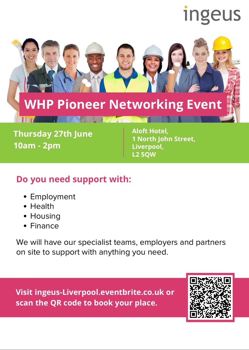 Are you looking for Employment &amp; Training support? Don’t miss this exciting <a href="/Ingeus_uk/">Ingeus UK</a> event in Liverpool next week. Job opportunities will be available on the day. Riversides Employment &amp; Training team will be there, pop along &amp; say hello! Book your place today 👇