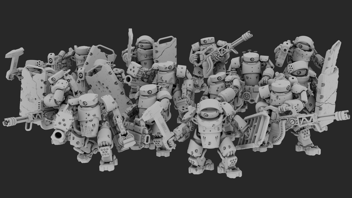 Family Photo for the Cyclops! Working on some ruined city terrain now - stay tuned!