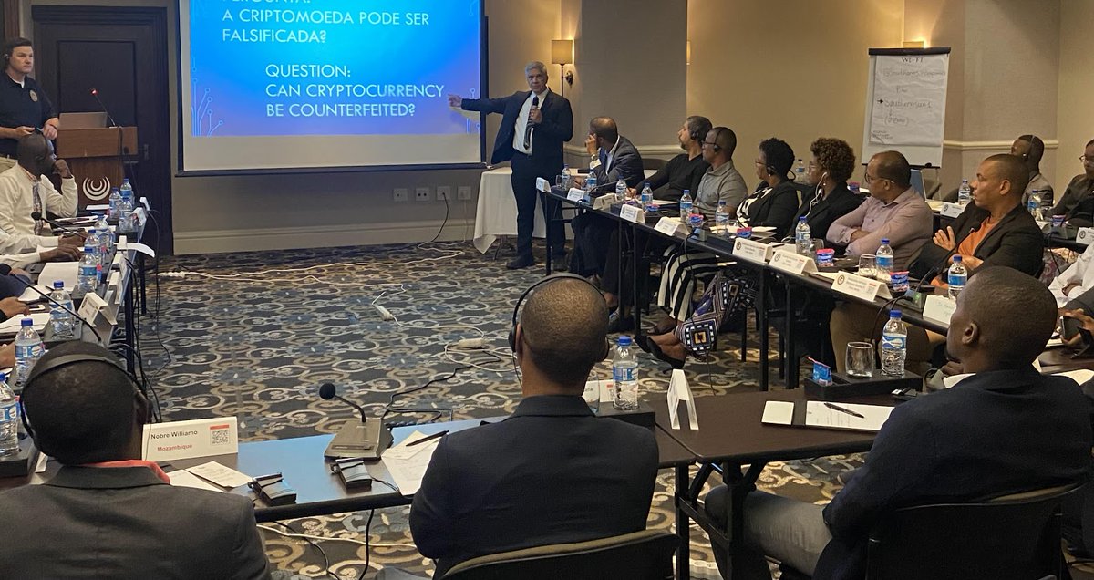 USDOJ_Intl's tweet photo. 36 justice officials from 4 Portuguese-speaking African nations gathered in Mozambique for #ICHIP Addis Ababa’s cybercrime workshop June 10-14. https://t.co/GPR3UPl5bi