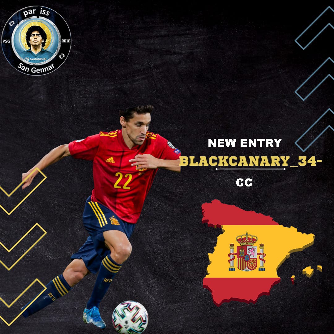 🔜 Direttamente dalla terra del Pata Negra

⚽Bienvenid* Blackcanary_34 🇪🇦

#parissangennar #soccer #ps4 #ps5
#xbox #eafc #proclub