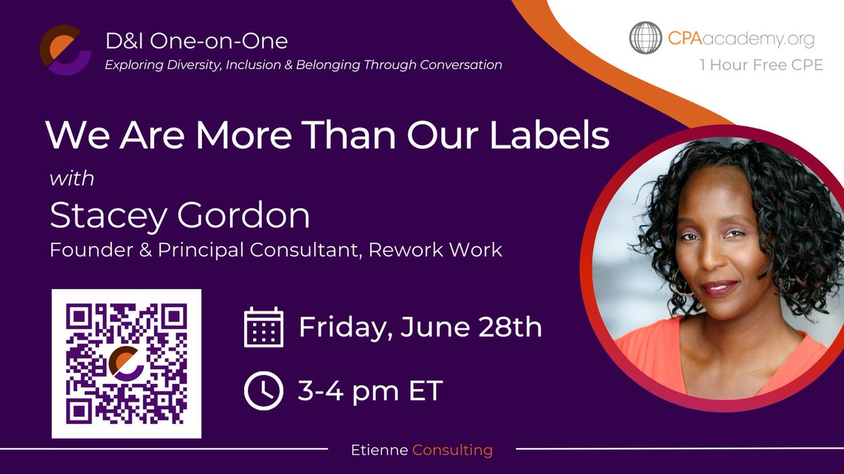 So excited for this conversation next Friday. It takes less than 1/10th of a second for us to judge someone the first time we see them. How to interrupt that is exactly what we will be talking about! 

Register today:
bit.ly/0628241on1