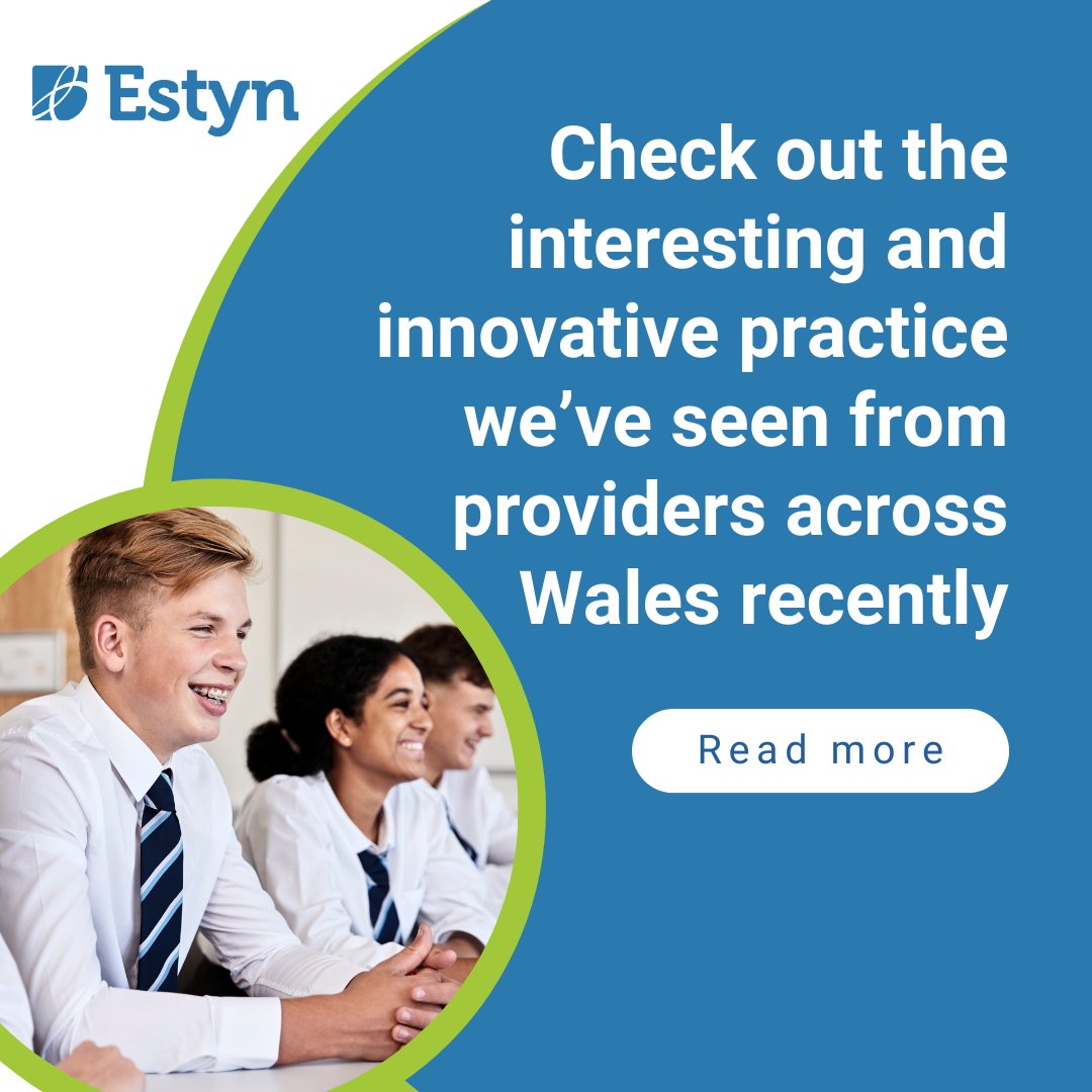 Estyn (@estynhmi) on Twitter photo When we see interesting and innovative practice during an inspection, weโre always keen to share it.
This is available on our website here ๐
bit.ly/3VyjJKo
<a href="/YGAberaeron/">Ysgol Gyfun Aberaeron</a> When we see interesting and innovative practice during an inspection, weโre always keen to share it.
This is available on our website here ๐
bit.ly/3VyjJKo
<a href="/YGAberaeron/">Ysgol Gyfun Aberaeron</a>