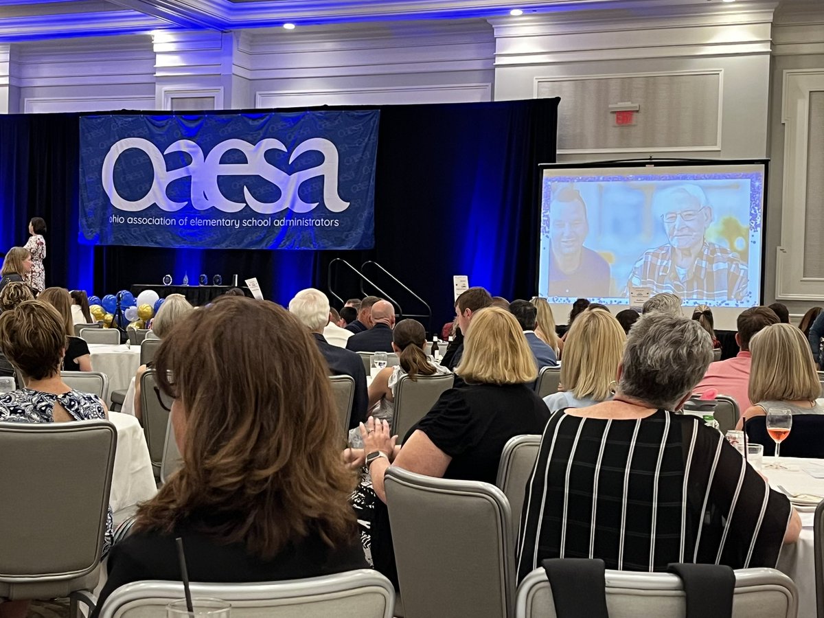 It was an honor to be able to present Samuel Burnett a new award named after him for lifetime achievement. Past @oaesa President and one of the pioneers who kept the organization going.