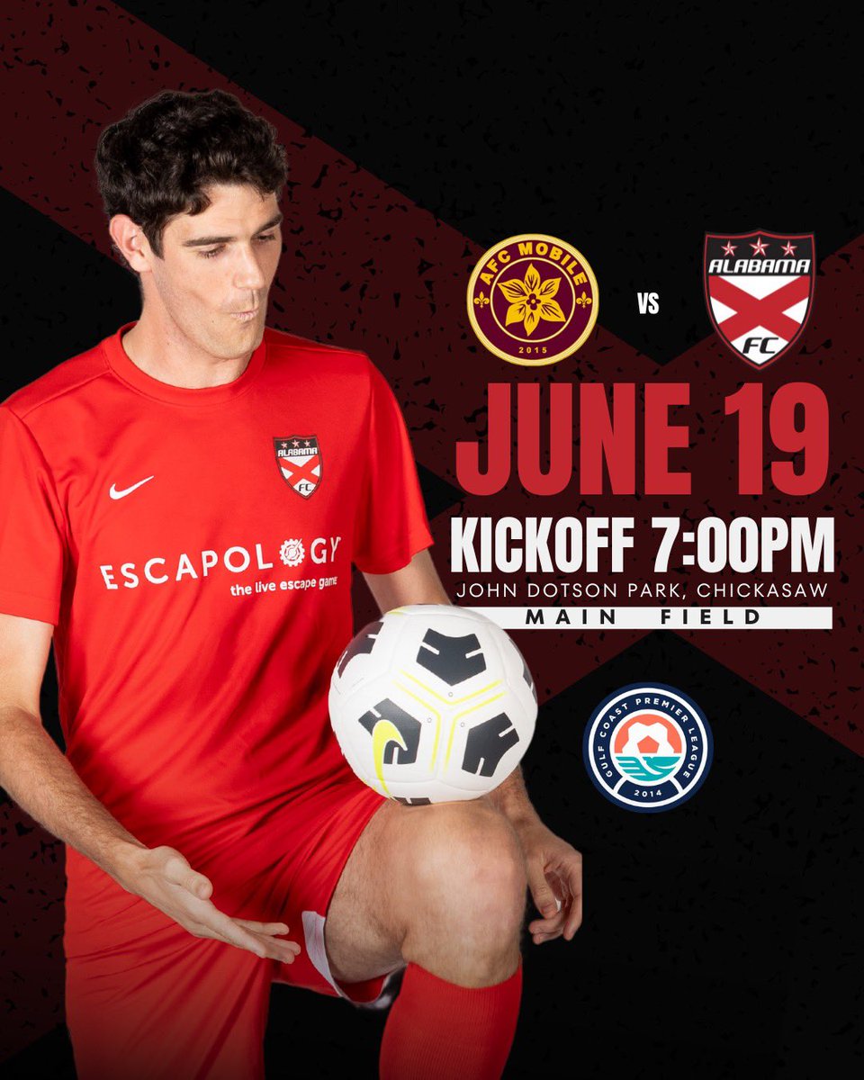 🌟 NEXT MATCH ALERT! 🌟

Your home town team Alabama FC South Storm is on the road tomorrow for an important midweek Gulf Coast Premier League East Conference Match against AFC Mobile. The Storm needs to keep rolling towards the goal of being a top seed in the playoffs.