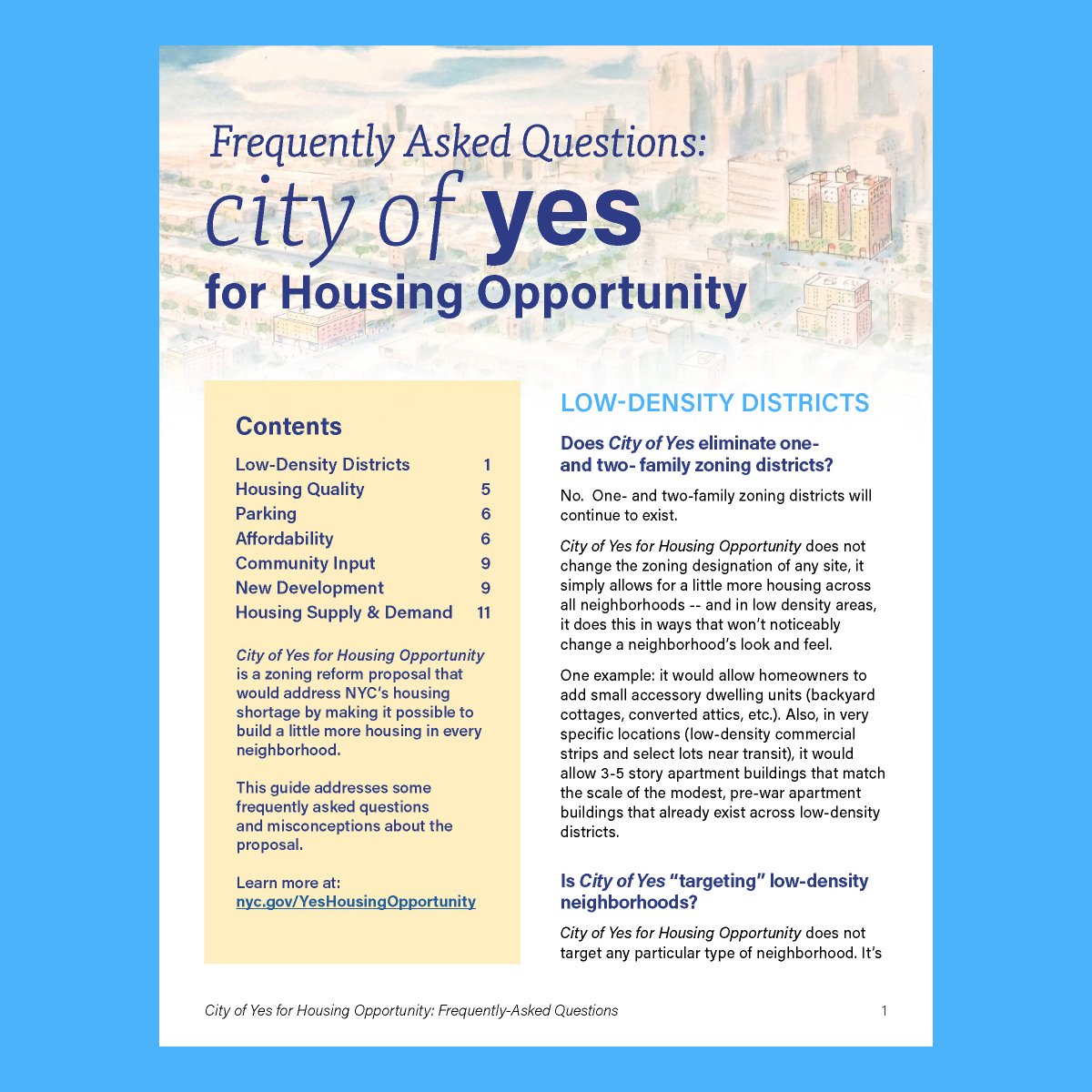 More #CityOfYes questions? Read our new FAQ! It goes in deep on homeownership, vacancy rates, infrastructure, affordability levels, and much more: nyc.gov/site/planning/…