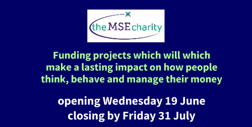 New #Grants round, new strategy &amp; approach, two stages, up to £10k available opens Wed 19 June, 
find out more msecharity.com/how-to-apply/n… 
Take our Eligibility Quiz👉  forms.gle/ZMS3mWC6T8EmFG………Supported by <a href="/MoneySavingExp/">MoneySavingExpert</a>