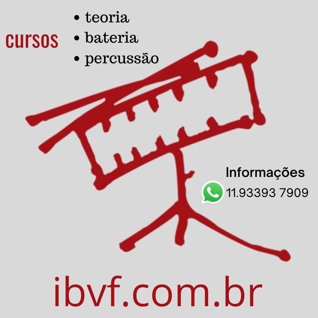 Quer conhecer nossos cursos e professores, e ficar por dentro da agenda de eventos?

Acesse o site: ibvf.com.br

<a href="/verafdrummer/">Vera Figueiredo</a> <a href="/fernandinho/">Fernandinho</a>.amaro <a href="/andredea/">André Dea</a> @cucateixeira <a href="/danielbaeder/">Daniel Baeder</a> @juliocesarpercussao

#ibvfbrasil #musica #bateria #percussao