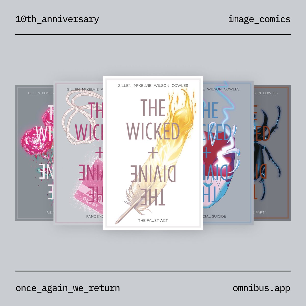 10 years of The Wicked + The Divine (one of our in-house favorites).

omnibus.app/shop/series/20…