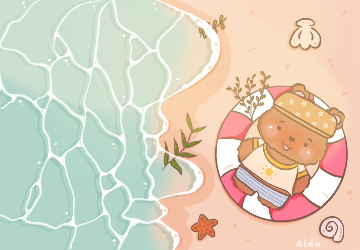 Aydita92's tweet photo. Paisaje de playa del curso de @HardPeachshop terminado! 🌊🪸
Me ha gustado mucho hacer esta ilustración en esta época y estoy feliz con el resultado! 💙

#procreate #ipad #ilustracion #dibujo #draw #playa #mar #arena #sun #sol #kawaii #hardpeach #sea #summer #verano https://t.co/vKvRfjqWG4