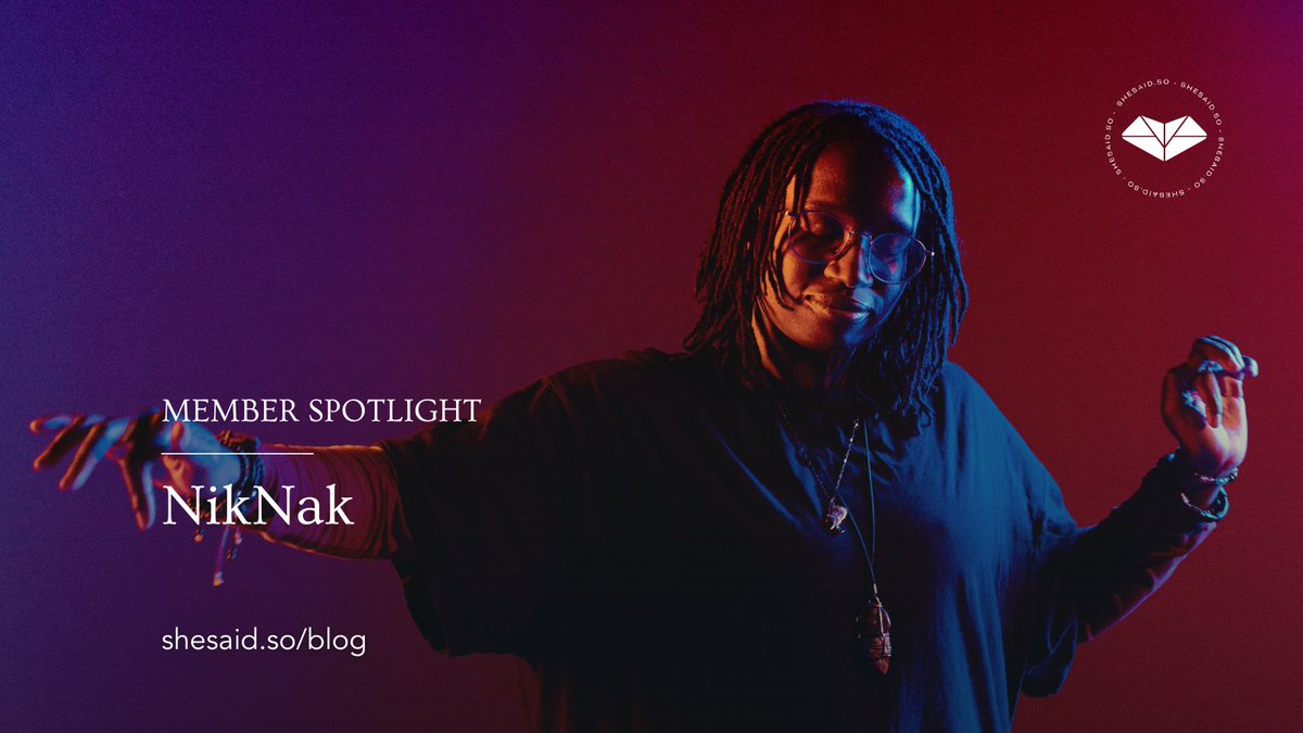 Artist, sound designer, DJ, and turntablist @NikNakdjmusic speaks about her work and 4th studio album, Ireti. 👇
shesaid.so/blog/2024/6/3/…

🔹NikNak is a musical polymath that made history in 2020 as the first Black turntablist to receive the prestigious Oram Awards.