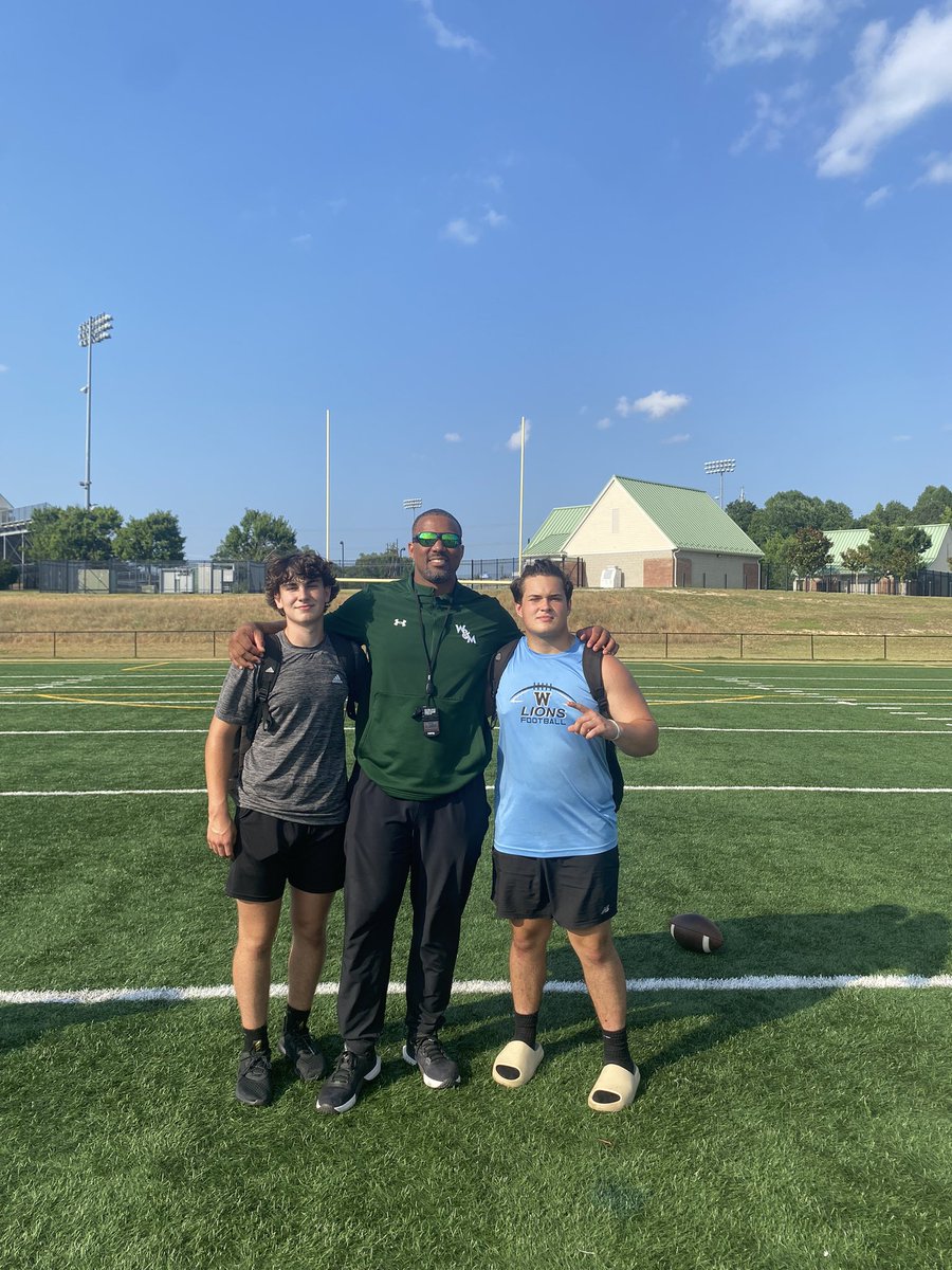 bwatkins54's tweet photo. had a amazing time at @WMTribeFootball specialist camp with @CoachMLondonjr @CoachMikeLondon @CoachBlackstock i would love to come back and get some more work in! https://t.co/R5jiZyaYwv