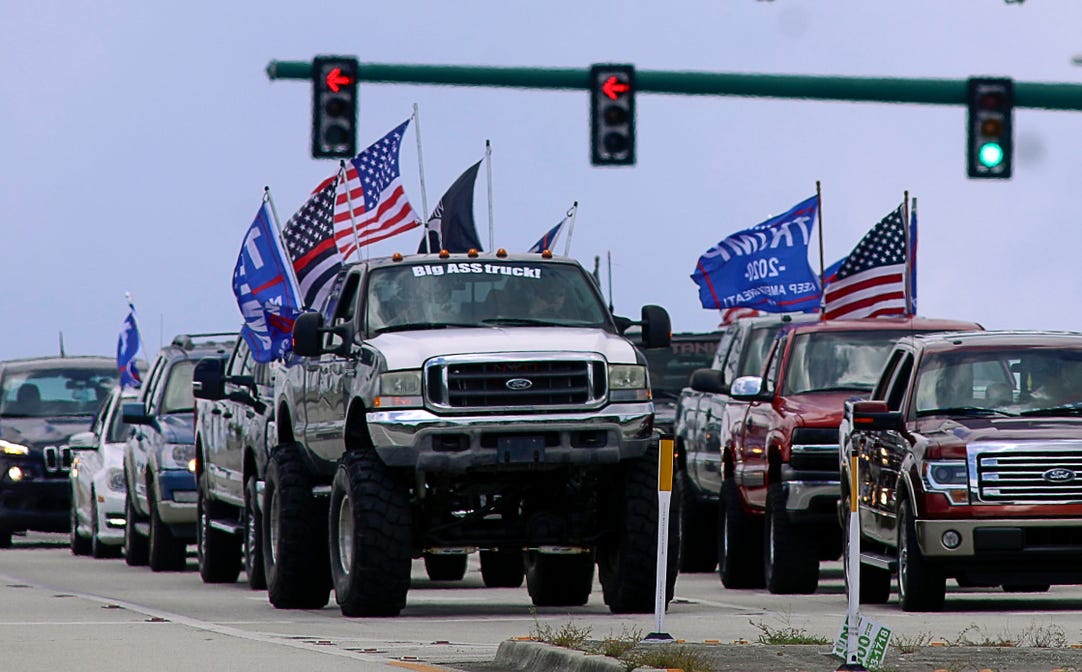 What is it with MAGA/TRUMP and big trucks?