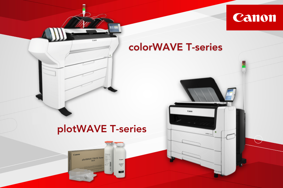 CanonUSA's tweet photo. 📣ANNOUNCEMENT📣: Introducing our latest #colorWAVE and #plotWAVE T-series large format printers. Experience high-quality CAD production printing like never before.
Learn more: https://t.co/5nIVm47yoF https://t.co/44N5Oq67Dl