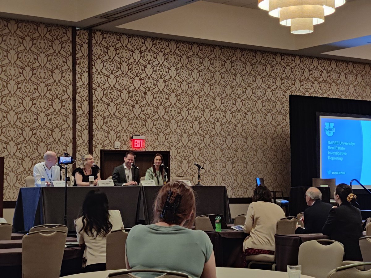 Kicking off #NAREE2024 #realestate journalism conference this year with a heavy-hitting panel on investigative reporting!