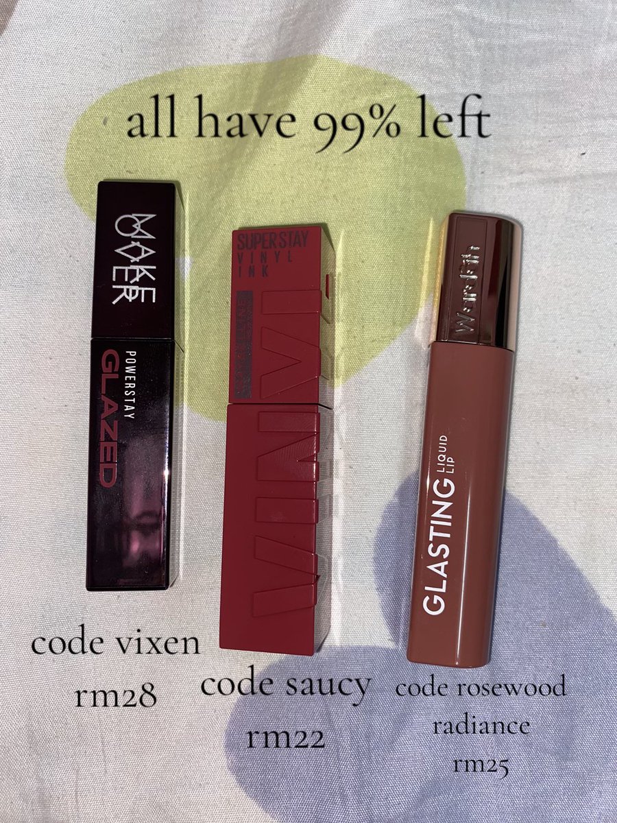 diaryofsoffie's tweet photo. preloved makeup! apa apa dm i, can nego rm1-2 off 🩷🫶🏻 https://t.co/TbIxsMDv37