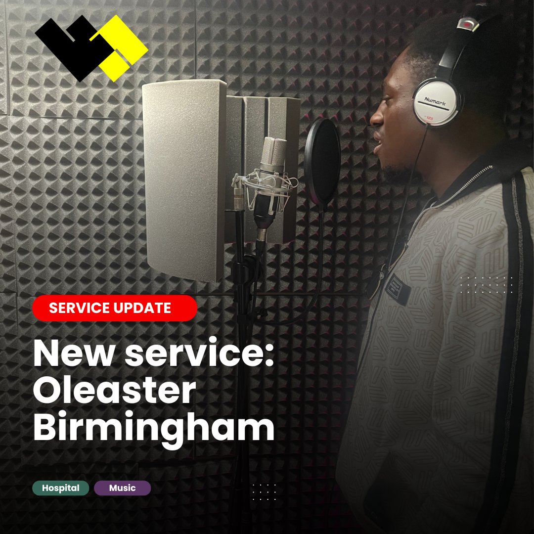 keychangesmusic's tweet image. We're bringing our pop-up recording studio to the wards at Oleaster @bsmhft The sessions encourage self-expression &amp;amp; creativity + open a pathway to our community programme, offering hope for the future post-discharge from hospital #music #mentoring #mentalhealth #birmingham