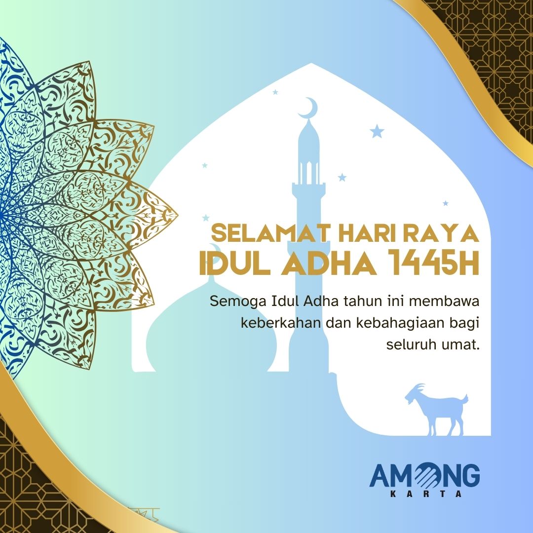 amongkarta's tweet photo. Selamat Hari Raya Idul Adha 1445 H.
Semoga Idul Adha tahun ini membawa keberkahan dan kebahagiaan bagi seluruh umat.
#iduladha2024 #iduladha1445H #amongkarta https://t.co/VpOcLgtzZ0