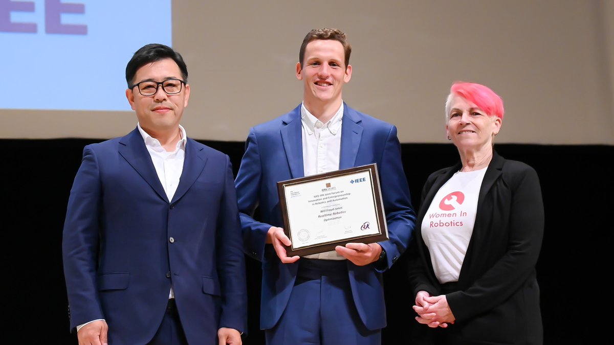The #IERA_Award 2024 goes to Realtime Robotics presented in Yokohama for choreography tool #ICRA2024 <a href="/realtime_i/">Realtime Robotics</a>   <a href="/ieeeras/">IEEE RAS</a>  Find the details at clvr.ch/iera2024