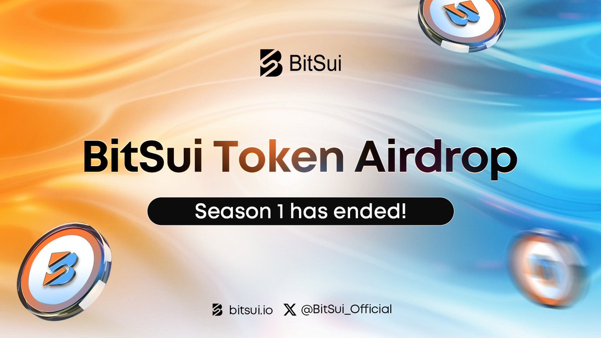 🚀 The long-awaited BitSui SSBT Airdrop Season 1 has come to an end! 🎉

Claim your rewards NOW and enjoy the fruits of your patience and participation. 💎✨

👉🏻BitSui Airdrop: airdrop.bitsui.io

#BTC #sui #bitsui #SSBT