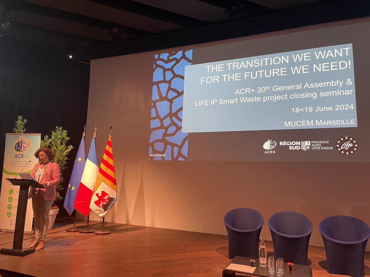 AClaudiusPetit's tweet image. C’est parti pour 2 jours de colloque à l’occasion de l’AG d’@ACRplus et de la clôture du projet LIFE IP #SmartWaste 🇪🇺!
En savoir plus sur le projet porté par @MaRegionSud ⤵️
lifeipsmartwaste.eu

#economiecirculaire #transitionjuste #Marseille #ACR30YEARS #LIFEprojects