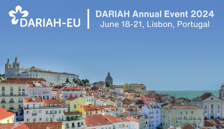 Are you attending the DARIAH Annual Event 2024? 👀 

Tag us &amp; tweet using the hashtag #DARIAH2024 to share which sessions, workshops &amp; talks you are attending, participating in, and hosting throughout the coming days! 🇵🇹