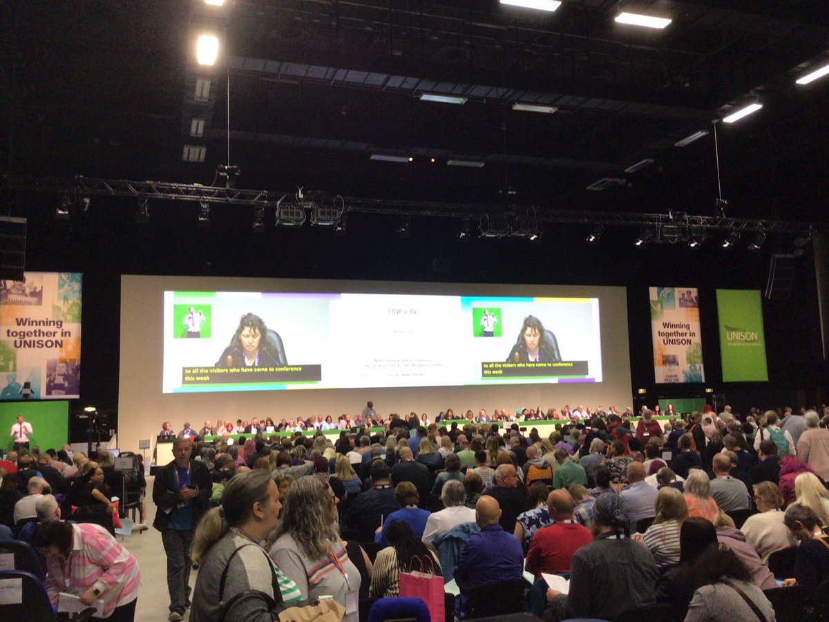 glospolunison's tweet photo. National Delegate Conference 2024 Brighton Day 1. https://t.co/xnc5x5Jq0Z