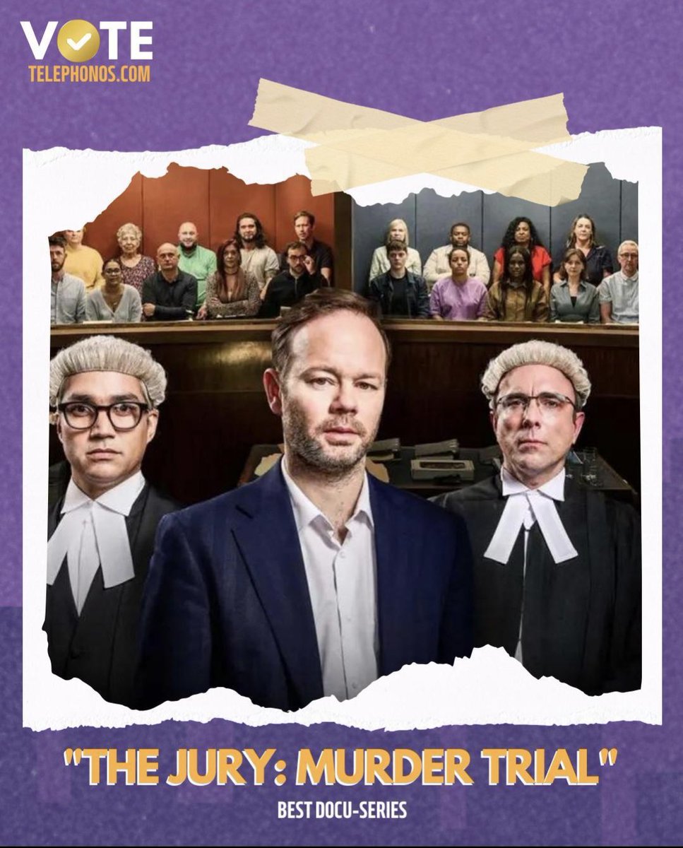 The Jury: Murder Trial has been nominated for the Best Docu-Series 2024 category at the National Reality Television Awards!

Public voting is open now: telephonos.com

(you need to create a free account to vote)