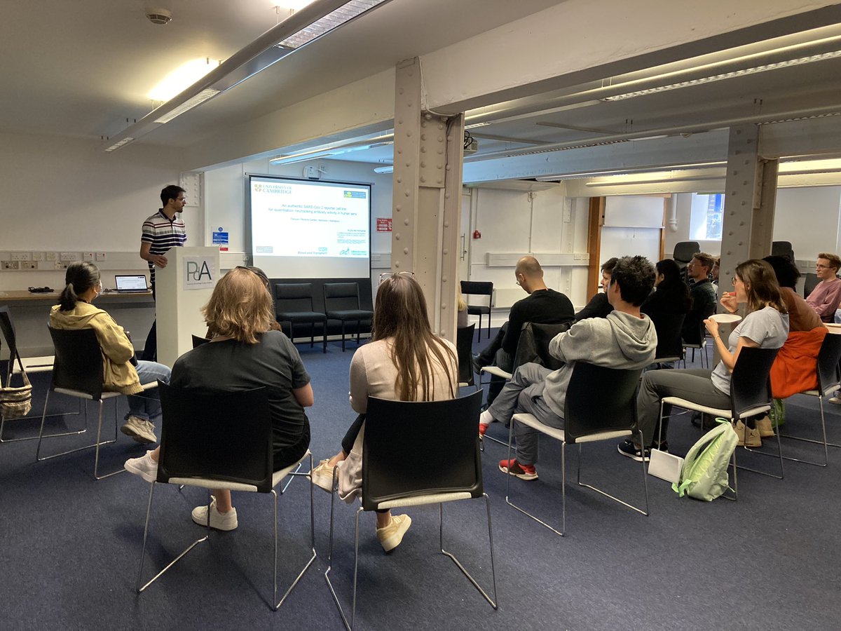 Great turnout for our EngBio ECRs meet with excellent talks from Rui guan <a href="/Guan06Rui/">Rui</a> <a href="/MRC_TU/">MRC Toxicology Unit</a> <a href="/kiran_r_patil/">Kiran Raosaheb Patil</a> and Pehuen P Gerber <a href="/MedCambridge/">Medicine at Cambridge</a>. Next meet on 15 July engbio.ac.uk/ecrs