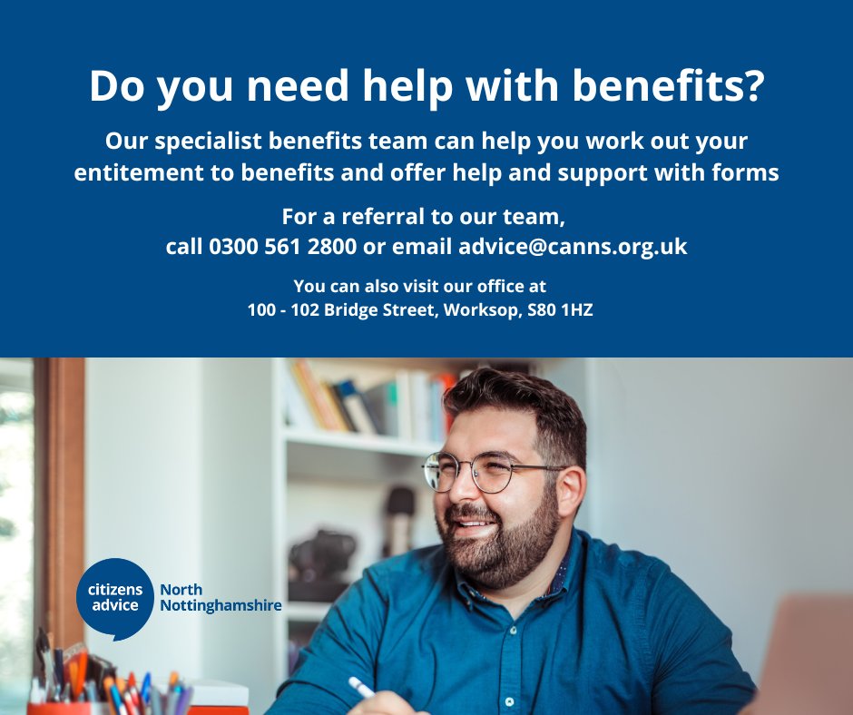 Citizens Advice North Nottinghamshire (@canorthnotts) on Twitter photo ๐ก๐ฒ๐ฒ๐ฑ ๐ต๐ฒ๐น๐ฝ ๐ฐ๐ฎ๐น๐ฐ๐๐น๐ฎ๐๐ถ๐ป๐ด ๐๐ต๐ถ๐ฐ๐ต ๐ฏ๐ฒ๐ป๐ฒ๐ณ๐ถ๐๐ ๐๐ผ๐'๐ฟ๐ฒ ๐ฒ๐ป๐๐ถ๐๐น๐ฒ๐ฑ ๐๐ผ?
๐ก๐ฒ๐ฒ๐ฑ ๐ฎ๐๐๐ถ๐๐๐ฎ๐ป๐ฐ๐ฒ ๐ฐ๐ผ๐บ๐ฝ๐น๐ฒ๐๐ถ๐ป๐ด ๐ฏ๐ฒ๐ป๐ฒ๐ณ๐ถ๐๐ ๐ณ๐ผ๐ฟ๐บ๐?
๐ข๐๐ฟ ๐๐ฒ๐ฎ๐บ ๐ฐ๐ฎ๐ป ๐ต๐ฒ๐น๐ฝ! โฌ๏ธโฌ๏ธโฌ๏ธ ๐ก๐ฒ๐ฒ๐ฑ ๐ต๐ฒ๐น๐ฝ ๐ฐ๐ฎ๐น๐ฐ๐๐น๐ฎ๐๐ถ๐ป๐ด ๐๐ต๐ถ๐ฐ๐ต ๐ฏ๐ฒ๐ป๐ฒ๐ณ๐ถ๐๐ ๐๐ผ๐'๐ฟ๐ฒ ๐ฒ๐ป๐๐ถ๐๐น๐ฒ๐ฑ ๐๐ผ?
๐ก๐ฒ๐ฒ๐ฑ ๐ฎ๐๐๐ถ๐๐๐ฎ๐ป๐ฐ๐ฒ ๐ฐ๐ผ๐บ๐ฝ๐น๐ฒ๐๐ถ๐ป๐ด ๐ฏ๐ฒ๐ป๐ฒ๐ณ๐ถ๐๐ ๐ณ๐ผ๐ฟ๐บ๐?
๐ข๐๐ฟ ๐๐ฒ๐ฎ๐บ ๐ฐ๐ฎ๐ป ๐ต๐ฒ๐น๐ฝ! โฌ๏ธโฌ๏ธโฌ๏ธ