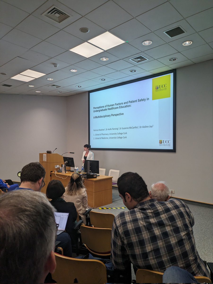 Suzanne McCarthy (@dr_suzannemc) on Twitter photo <a href="/PatSheehan___/">Pat Sheehan</a> providing the interesting findings of her qualitative research on human factors and patient safety in undergraduate healthcare education at #ihfes conference <a href="/FlemingAoife/">Aoife Fleming</a> <a href="/aislinnkjoy/">Aislinn Joy</a> <a href="/Pharmacy_UCC/">UCC Pharmacy School</a> <a href="/PatSheehan___/">Pat Sheehan</a> providing the interesting findings of her qualitative research on human factors and patient safety in undergraduate healthcare education at #ihfes conference <a href="/FlemingAoife/">Aoife Fleming</a> <a href="/aislinnkjoy/">Aislinn Joy</a> <a href="/Pharmacy_UCC/">UCC Pharmacy School</a>