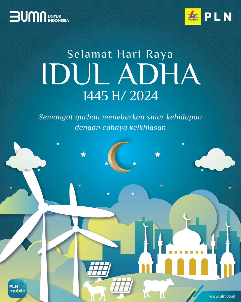 BagusSr86's tweet photo. Electrizen, Idul Adha bukan sekadar hari perayaan, tetapi momen untuk merenung dan berbagi.

Semangat kurban menebarkan sinar kehidupan dengan cahaya keikhlasan, mengajarkan kita tentang arti pengorbanan dan ketulusan hati. Dengan hati yang ikhlas dan tangan yang terbuka, https://t.co/l00lP3e1vb