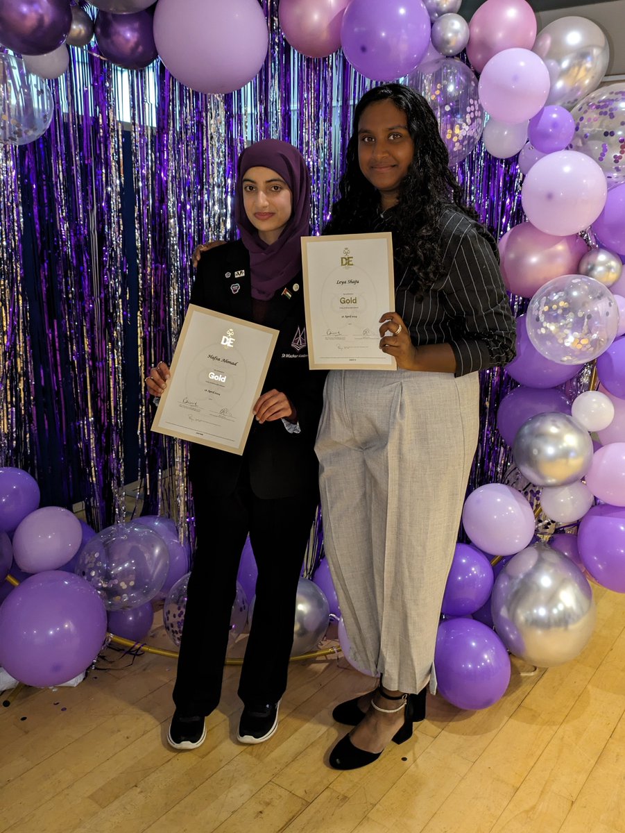 Congratulations Hafsa and Leya on achieving your Gold DofE Award - the first two current pupils from St Machar Academy to achieve this 👏👏👏